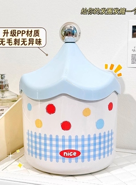 桌面收纳盒带盖高颜值首饰盒