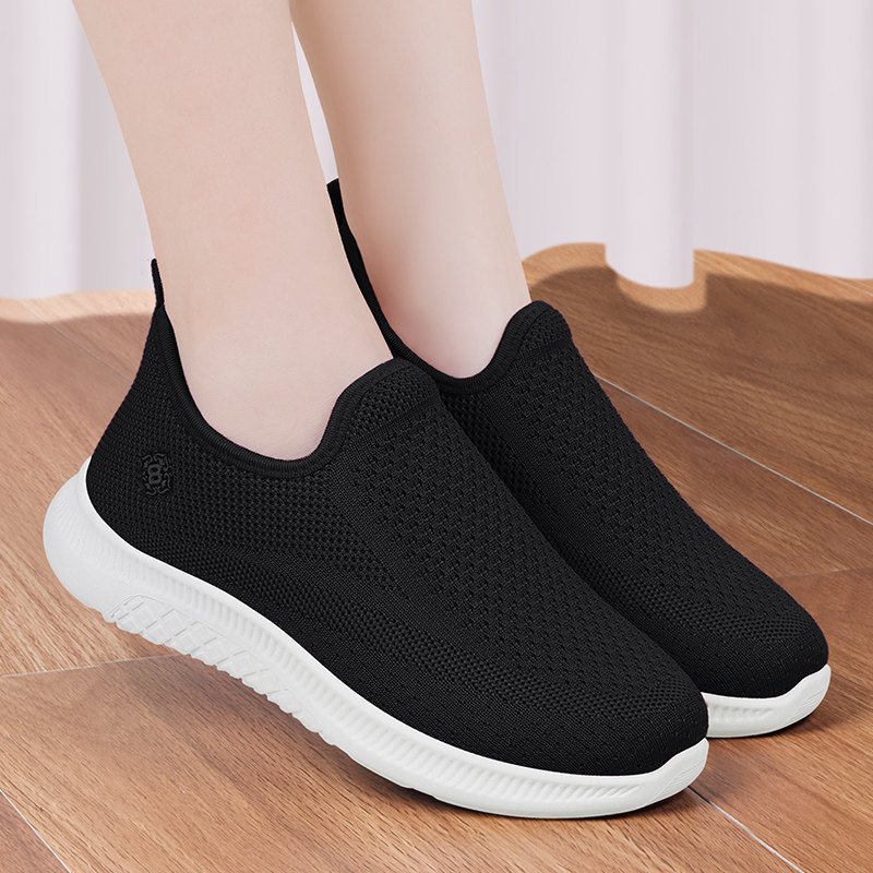 老北京布鞋女新款网面透气妈妈防滑时尚网鞋一脚蹬运动健步老人鞋,淘宝优惠券,粉丝福利购,淘宝优惠卷