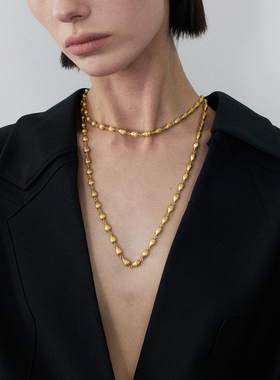 RoseMate金色水滴链复古女高级
