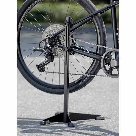 Captain Tas-Estante de estacionamiento para bicicletas, estante de reparación de hierro ajustable de pie para bicicleta de carretera, estante de reparación para bicicletas