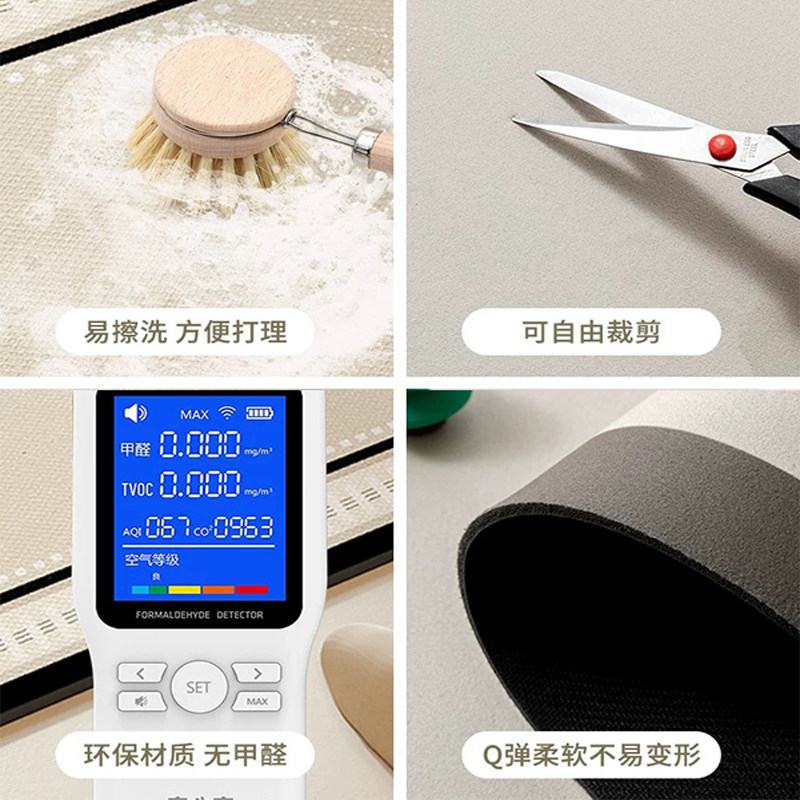 Anti-slip, anti-oil, dirt-resistant, water-absorbent, easy to care for