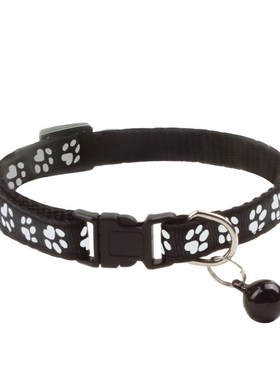 12 color band cat collar cat necklace and cat paw print adj
