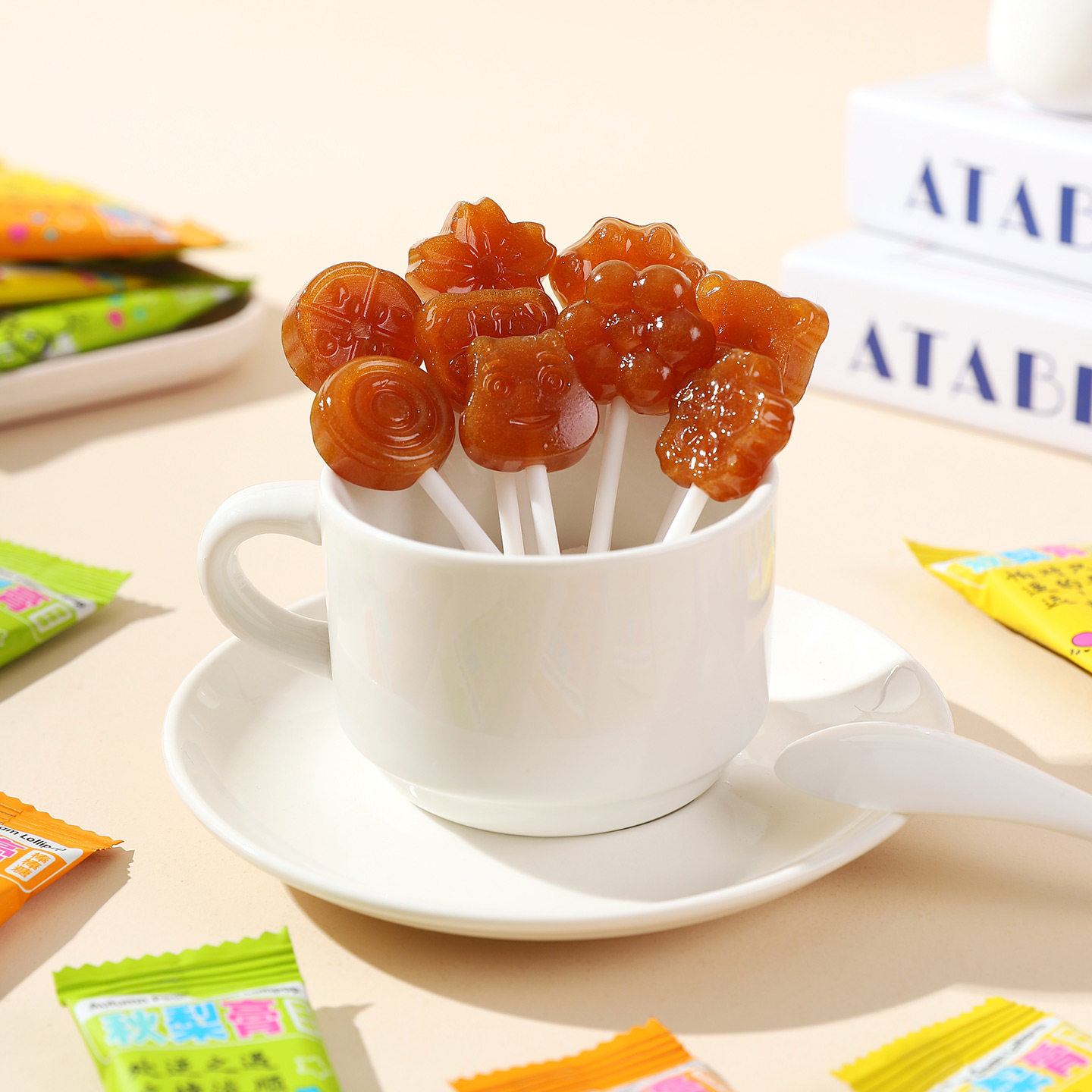 励志语录秋梨膏棒棒糖奖励学生儿童礼物小零食休闲清润枇杷膏糖果,淘宝优惠券,粉丝福利购,淘宝优惠卷