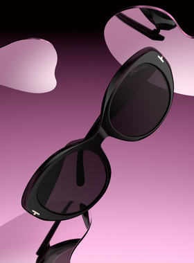 【2025秋冬新款】TOM FORD太阳镜 猫眼复古防紫外线墨镜 FT1293-K