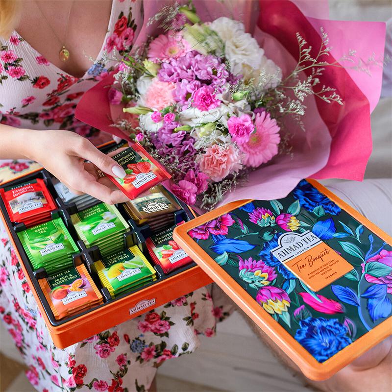 AHMAD TEA浪漫花语精选9风味礼盒高档轻奢伴手礼水果袋泡茶72包