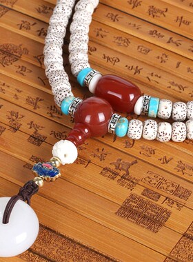 新品星月菩提子108颗手串高密佛珠正月男女手R链项链饰品海南毛感