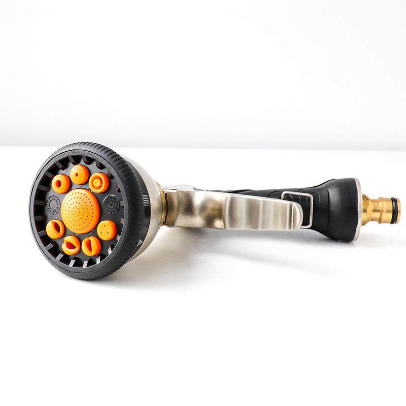 极速厂家直销 电镀多功能高压水枪9功能前扳机喷水U枪金属金色洗,淘宝优惠券,粉丝福利购,淘宝优惠卷