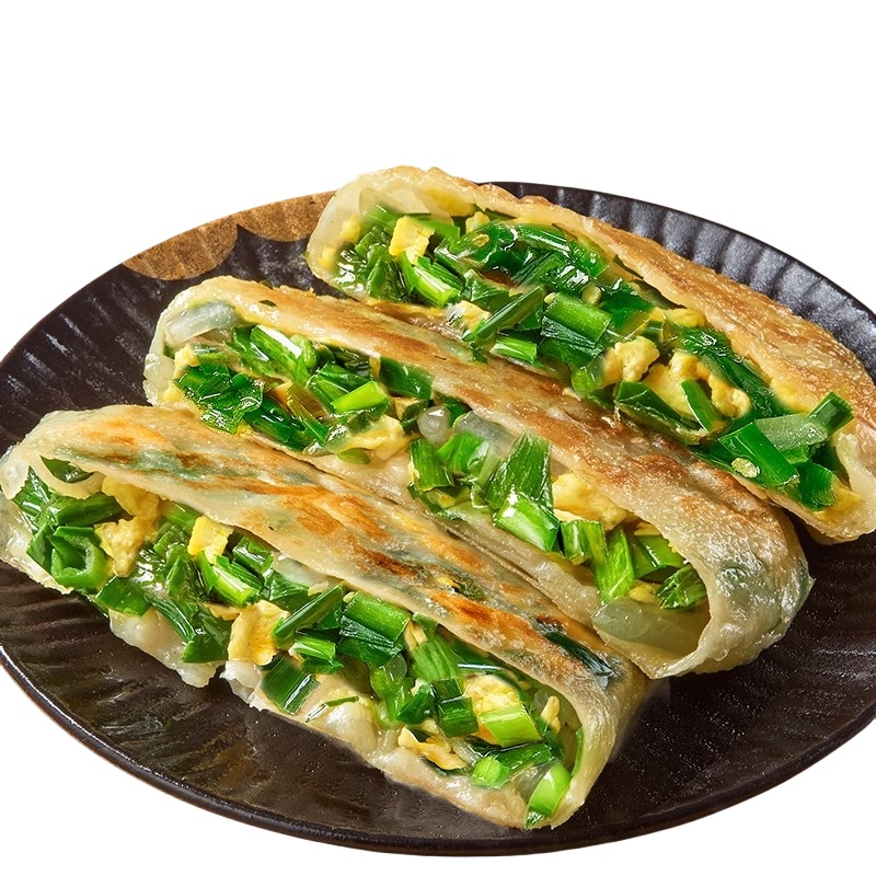 韭菜馅饼半成品早餐夜宵速食商家用鸡蛋馅饼冷冻生煎薄皮韭菜盒子