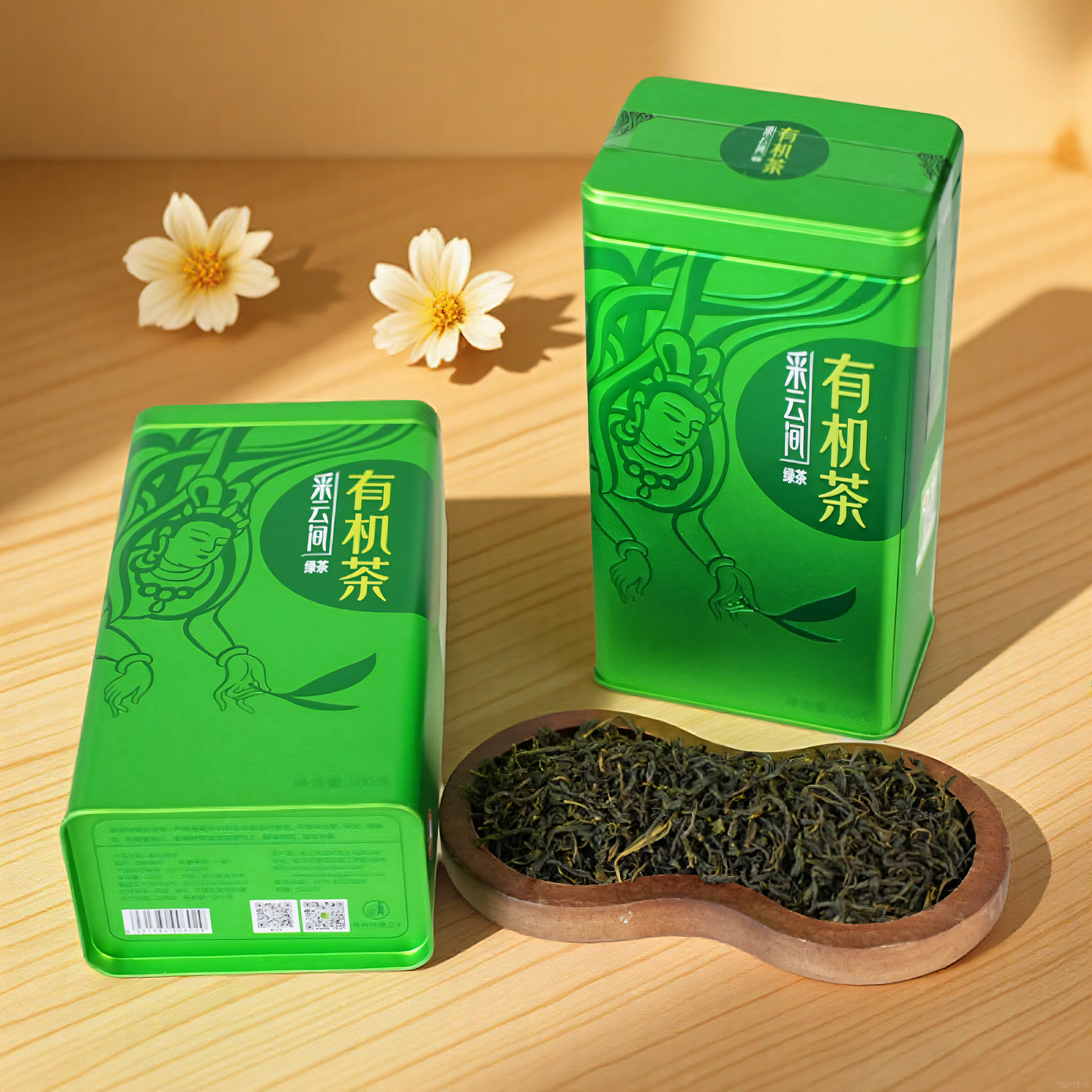 2025新春绿茶茶叶采云间有机茶无农残