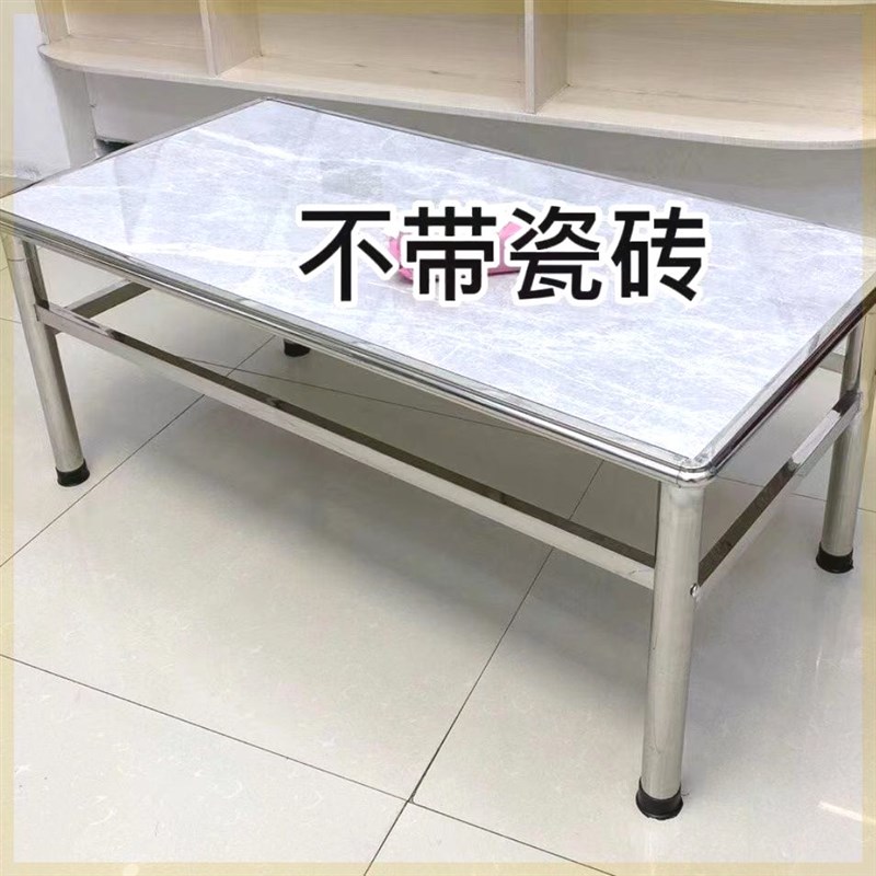 桌架餐桌坚固耐用桌子架家用折叠桌E学习不锈钢桌架简易瓷砖方吃 - 图2