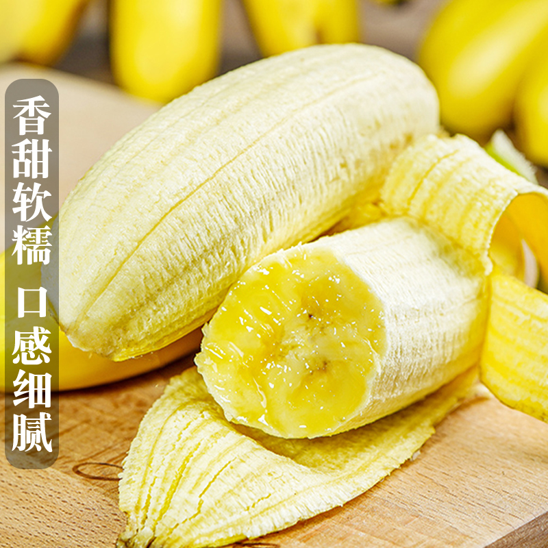 现摘广西小米蕉当季新鲜水果10斤整箱自然熟banana苹果蕉香蕉粉蕉-图2