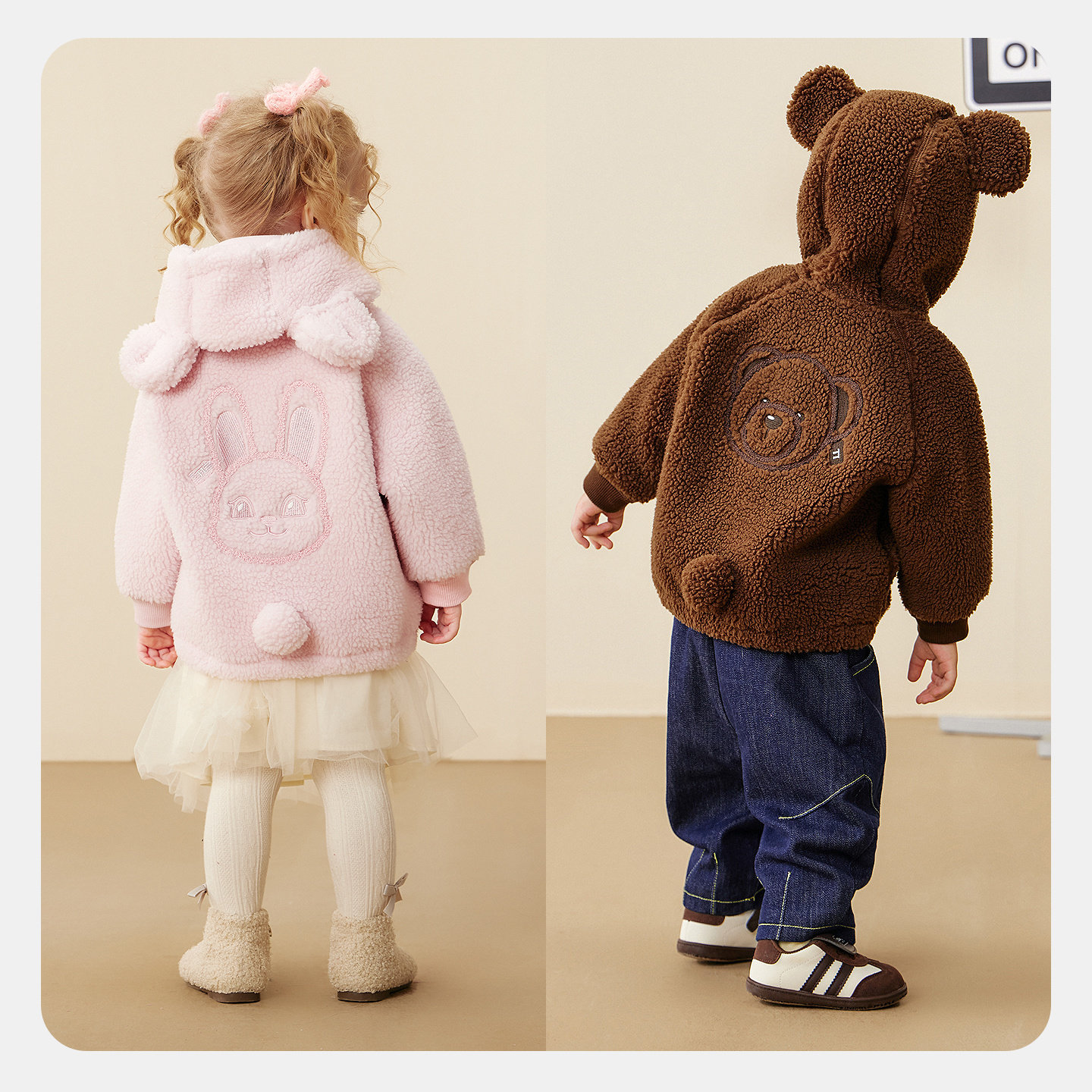 [泰迪熊联名]迷你巴拉巴拉男女童加绒外套宝宝冬装抗静电保暖上衣,淘宝优惠券,粉丝福利购,淘宝优惠卷