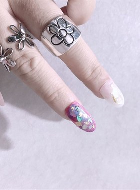 极速2021 New Korean Style Flower Rings for Women PunkY ndy V