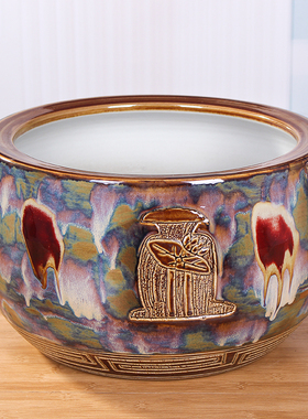 极速招财进宝聚宝盆摆件s特大号家用玄关风水摆设开业店铺柜台旺