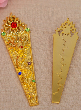 新品令牌朝牌玉帝妈祖龙王v阎王合金法器神像配件济公扇子法器客