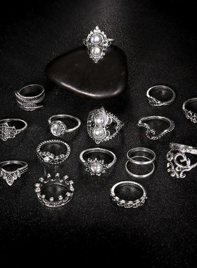 极速retro ethnic mstyle joint ring set index finger knuckle