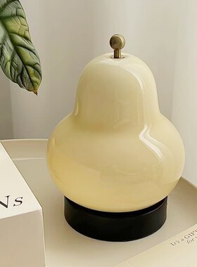 速发感子台灯法式奶油风卧室睡眠床头灯客厅装饰高级氛梨围小夜灯