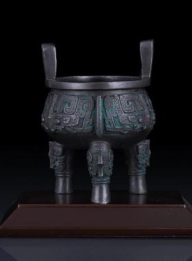 采购产品纯黄铜世纪宝藏三脚架装饰品办公室客厅财富装饰品青铜工