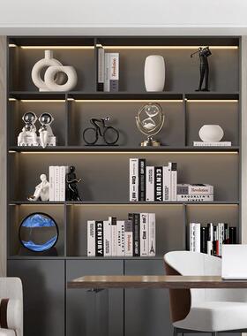 贝汉美现代办公室桌酒柜装饰品摆件轻奢高档客厅家居柜子高级感