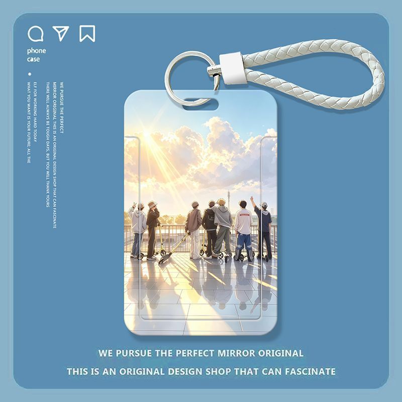 Times Youth League peripheral student slide card set meal card bus card ID card protective cover access control campus card