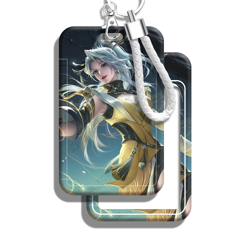 王者荣耀皮肤学生校园卡套便携挂件饭卡公交食堂地铁门禁卡套挂绳挂脖胸卡羊城通工作证保护套定制