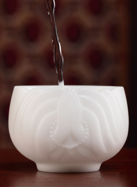 新品戴玉堂陶瓷静心m杯佛前水杯供奉观音佛像供佛杯圣水杯净水杯