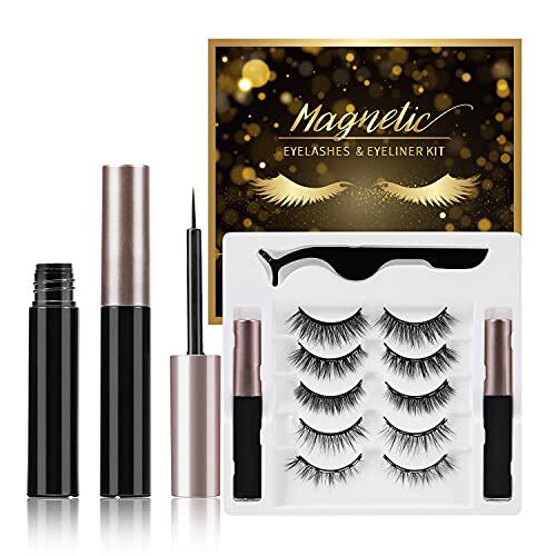 新品Magnetic Eyelashes with Eyeliner KiJt  Magnetic Lashes 5 - 图0