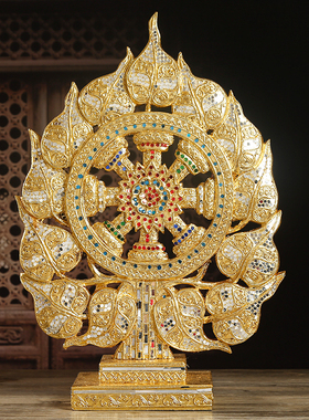 新品泰式SPA会所餐厅菩u提树叶摆件东南亚家居装饰品玄关禅意摆设