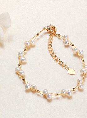 极速珍珠项链淡水女链天然锁骨颈链新款饰品时尚气质满.天星编织