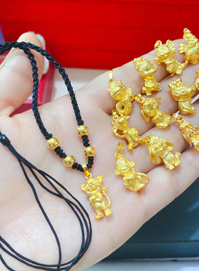 极速越南沙金男女款十二生肖鼠牛虎兔龙蛇马羊猴S鸡狗猪手工编绳