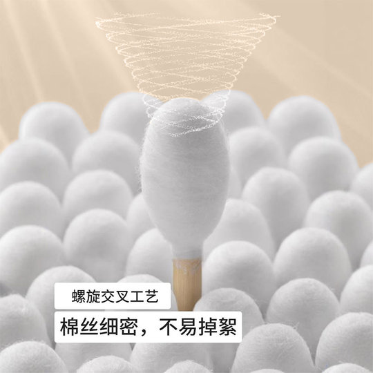 Boxed cotton swabs are tight and do not shed lint, double-ended and multi-purpose