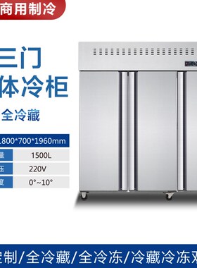 四门冰柜工作台商用大容量冷藏保鲜平冷六门冷冻立卧式厨房奶茶店