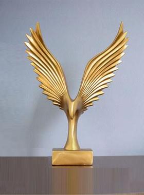 创意大鹏展翅摆件现代简约家居高档客厅玄关办公室酒柜艺术饰品