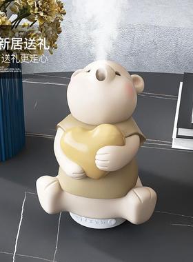 元气熊香薰摆件客厅家居饰品卧室床头柜玄关生日礼物送女生闺蜜