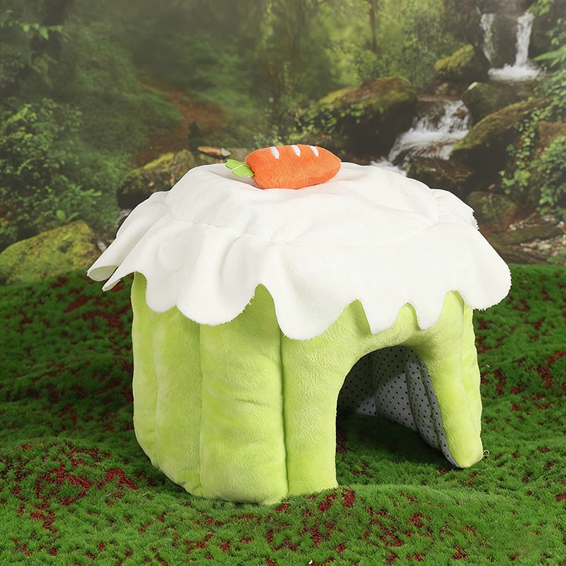 兔兔蛋糕躲避屋冬天保暖无底龙猫侏儒兔豚鼠小房子棉窝仓鼠窝小屋,淘宝优惠券,粉丝福利购,淘宝优惠卷