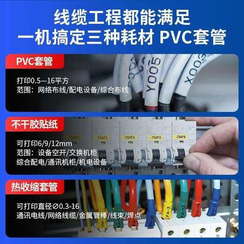 赛恩瑞德线号机HTP600号码管打印机PVC套管打印电脑热缩管打码机 - 图3