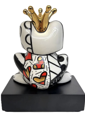 德国直邮高宝Goebel名字系列Britto青蛙王子家居装饰14.5cm