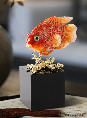 速发电中式客厅装饰品礼件轻奢高档工艺品新视柜酒柜乔迁新居摆品