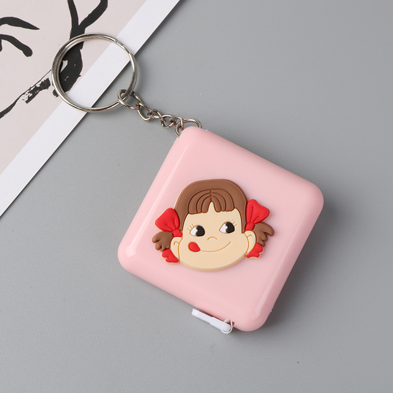 卡通迷你随身便携1.5m软皮尺测量三围腰围衣服一米五小卷尺子家用 - 图0