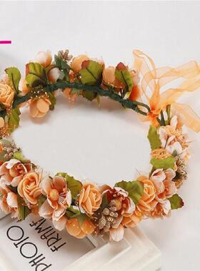 Women Bridal Flower Headband Crown Hair Accessories hairclip