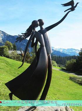 铸铜美女艺术雕塑定制女神广场大型人物塑像景观户外学院社区摆件