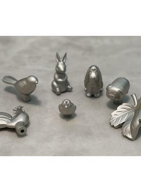 不锈钢珐琅锅专用锅钮动物形状锅钮小鸡公鸡小狗金鱼兔子钮通用钮