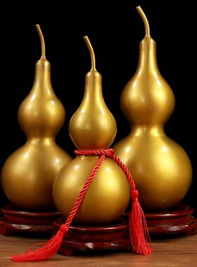 速发百福铜件芦摆葫开盖家卦铜葫芦挂饰八居饰品五钱开口铜葫芦挂