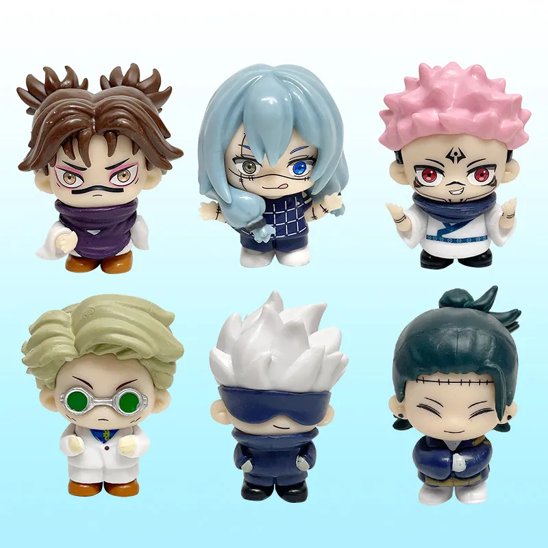 咒术回战盲盒手办第二季日常q版手办公仔五条悟周边桌面摆件礼物 - 图0