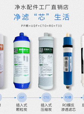 净水器10寸滤芯RO185反渗透纯水机过滤三级五级超滤膜pp棉活性炭