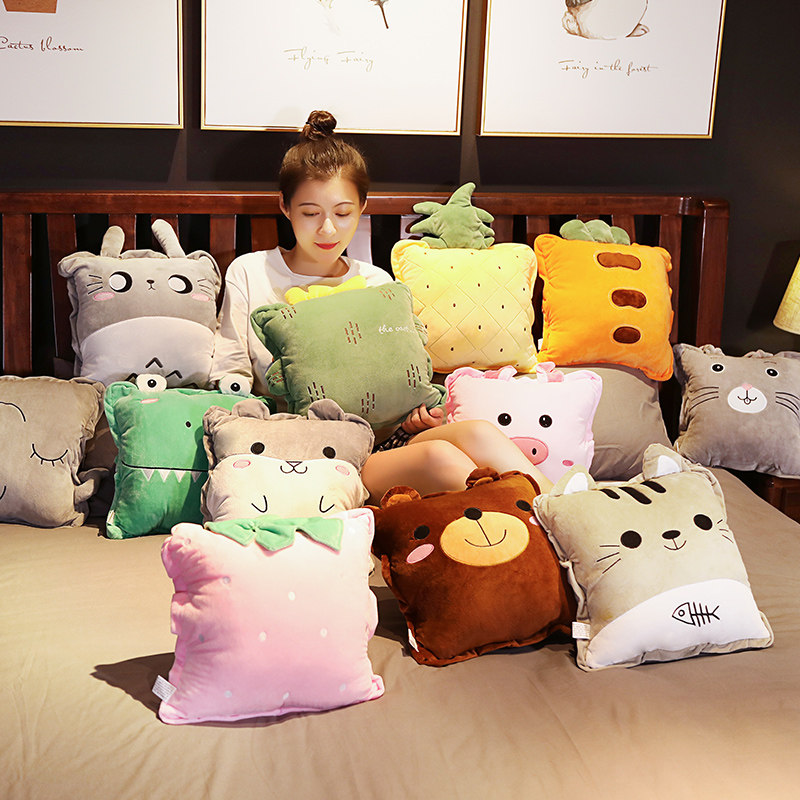 速发抱枕枕头被子两用夏凉午睡靠背垫汽车靠枕办公室神器小毯子女,淘宝优惠券,粉丝福利购,淘宝优惠卷