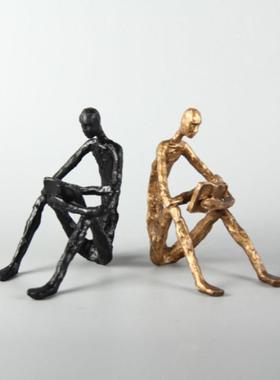 北欧现代家居书房客厅摆件创意样板间儿童房装饰品树脂工艺品摆设