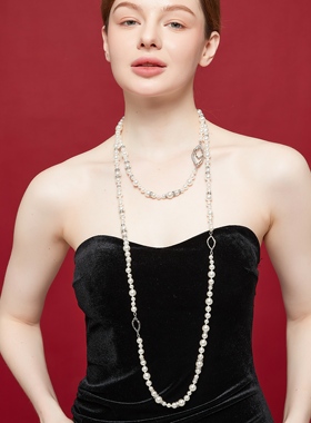 轻奢黄铜镀金cEganA黄铜拼接链女