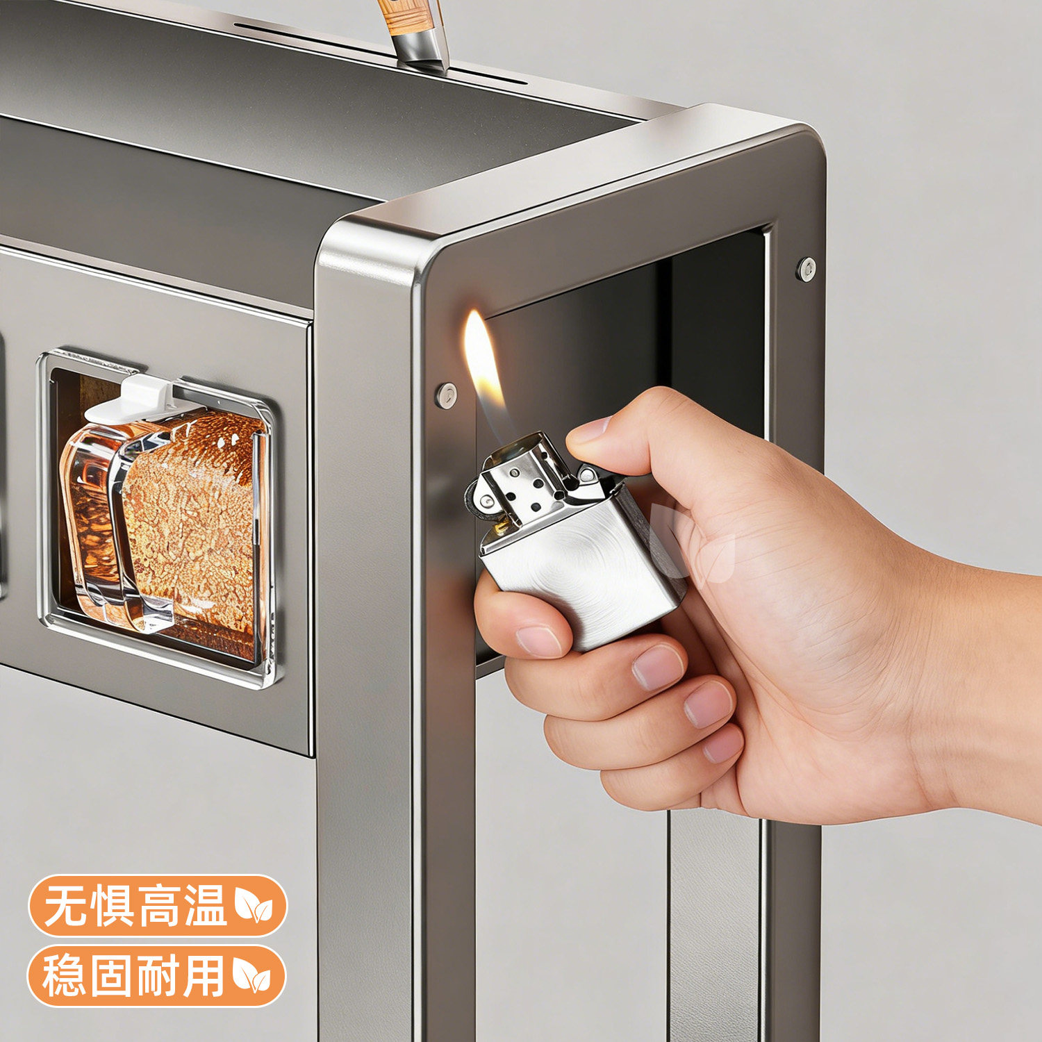 调料置物架厨房盐调味品盒瓶罐多功能刀架家用台面多层收纳架枪灰