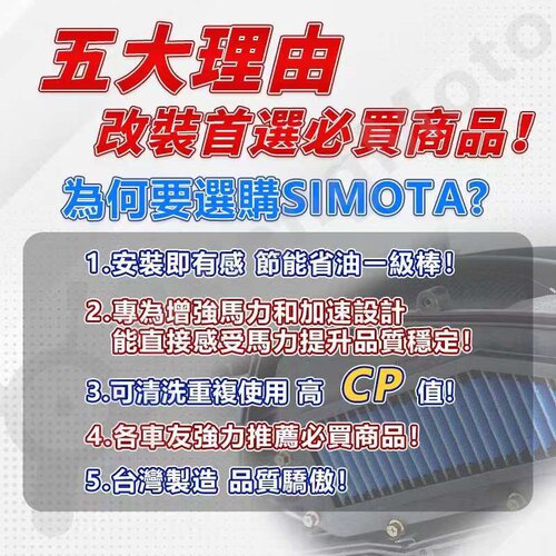 台湾SIMOTA原装进口高性能高流量空滤适用24年新款川崎ZX6R/636 - 图0
